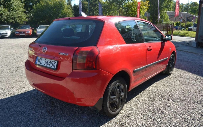 Toyota Corolla cena 3700 przebieg: 252397, rok produkcji 2002 z Warszawa małe 37